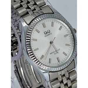 Vintage Men's Dress Watch Q&Q Japan Quartz Branded Watch 1980 Rare